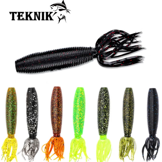 4PCS Soft Swimbait Fishing Lure Saltwater/Freshwater Worm Bait Bass Pike Aritificial Silicone Bait Yamamoto Fat Ika Custom baits The Clovii's Extravaganza!!!