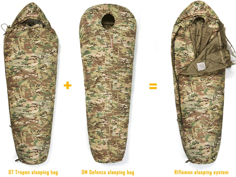 MT Army Force Defence 4 & Tropen Patrol Sleeping Bags Military Modular Sleeping System 2.0 Multicam/UCP/Woodland Camouflage The Clovii's Extravaganza!!!