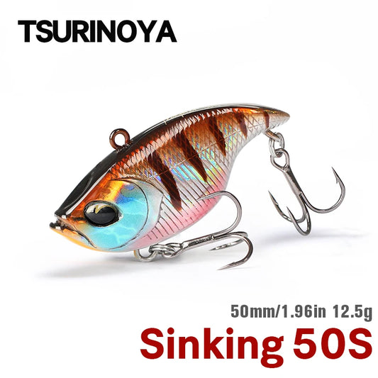 TSURINOYA 50S Vibration TEMPTER 50mm 12.5g Long Casting Sinking Fishing Lure VIB Winter Fishing Lipless Hard Bait For Pike Bass The Clovii's Extravaganza!!!