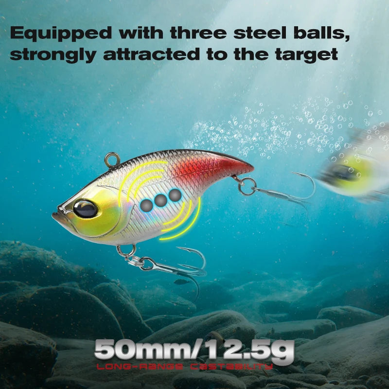 TSURINOYA 50S Vibration TEMPTER 50mm 12.5g Long Casting Sinking Fishing Lure VIB Winter Fishing Lipless Hard Bait For Pike Bass The Clovii's Extravaganza!!!