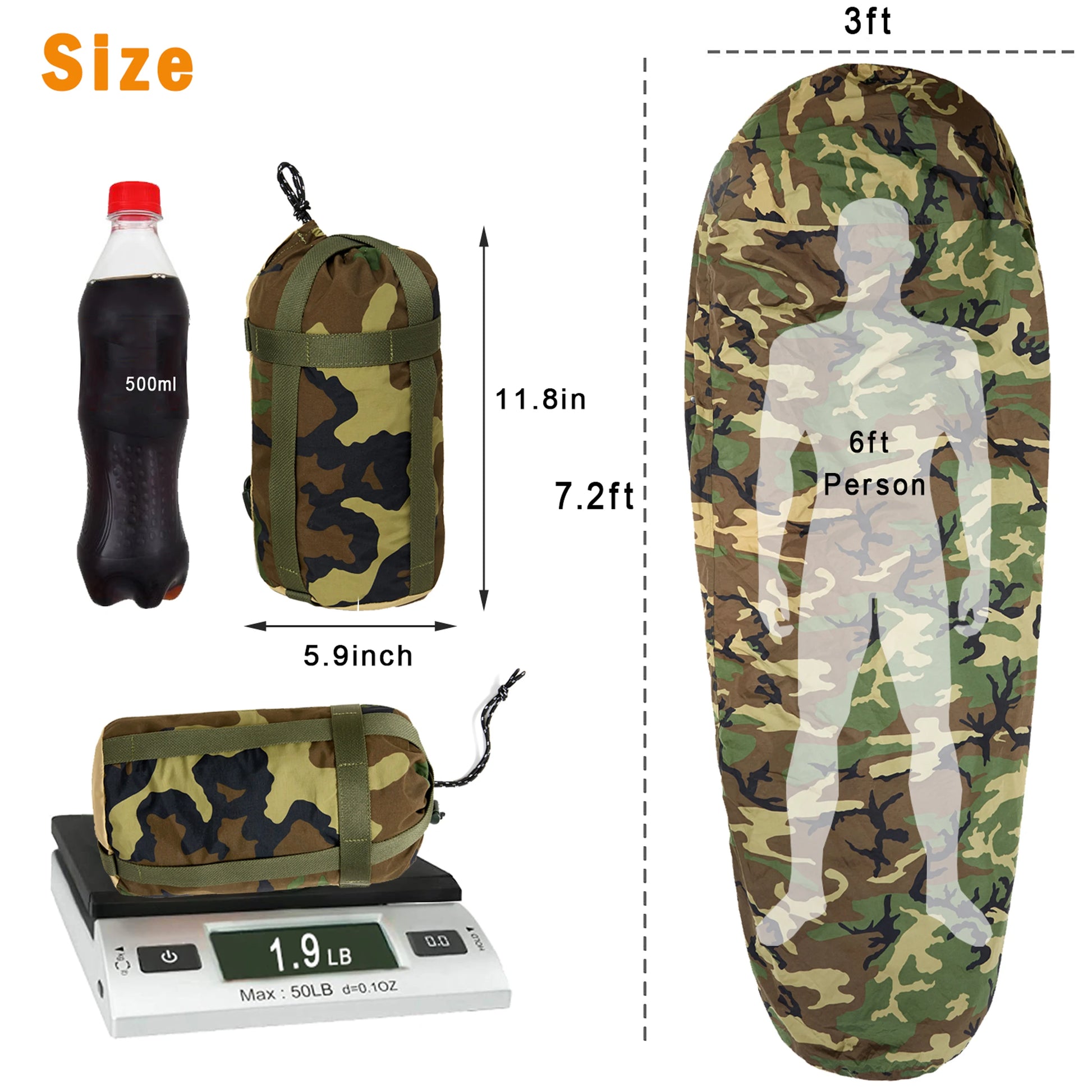 Akmax.cn Bivy Cover Sack for Military Army Modular Sleeping Bags, Multicam Camo/Woodland/UCP The Clovii's Extravaganza!!!