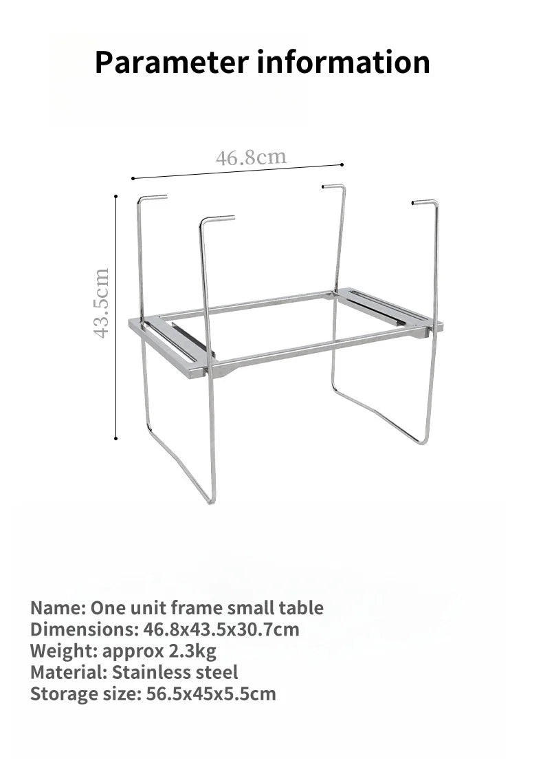 Frame Table Adapts To GS450 One Unit Frame Portable BBQ Camping Rack Stove Table Outdoor Picnic Folding Tables NEW The Clovii's Extravaganza!!!