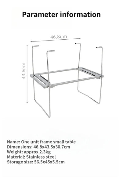 Frame Table Adapts To GS450 One Unit Frame Portable BBQ Camping Rack Stove Table Outdoor Picnic Folding Tables NEW The Clovii's Extravaganza!!!