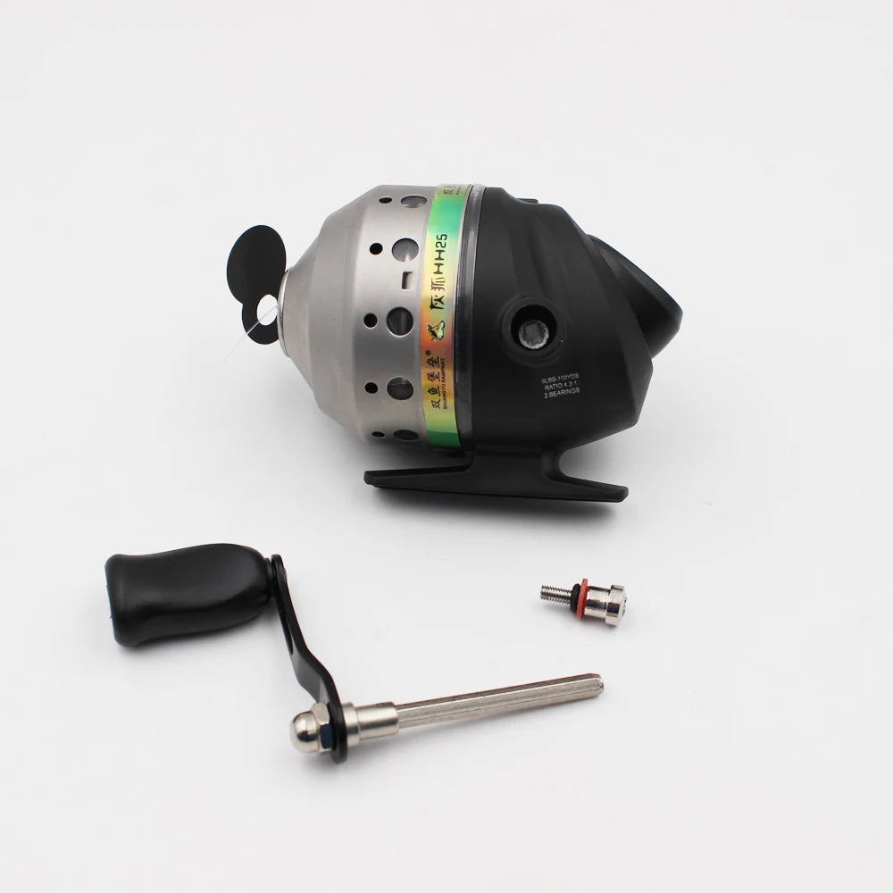 Outdoor Fishing Bait Slingshot Deep-sea HH25 Metal Shooting Fishing Reel Inner Line Closed Road Sub-Wheel Follower Fishing Reel The Clovii's Extravaganza!!!