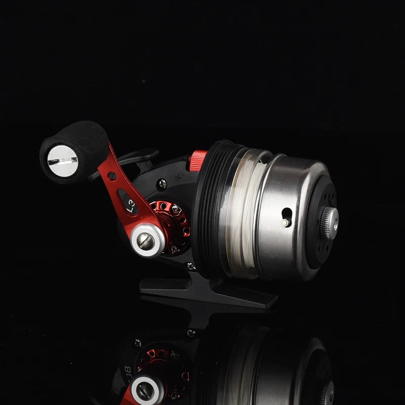 Metal Fishing Boat BL35 Red/blue Shooting Fish Reel Set Speed Ratio 3.6:1 Outdoor Fishing Fish Reel Sling Novice Package The Clovii's Extravaganza!!!