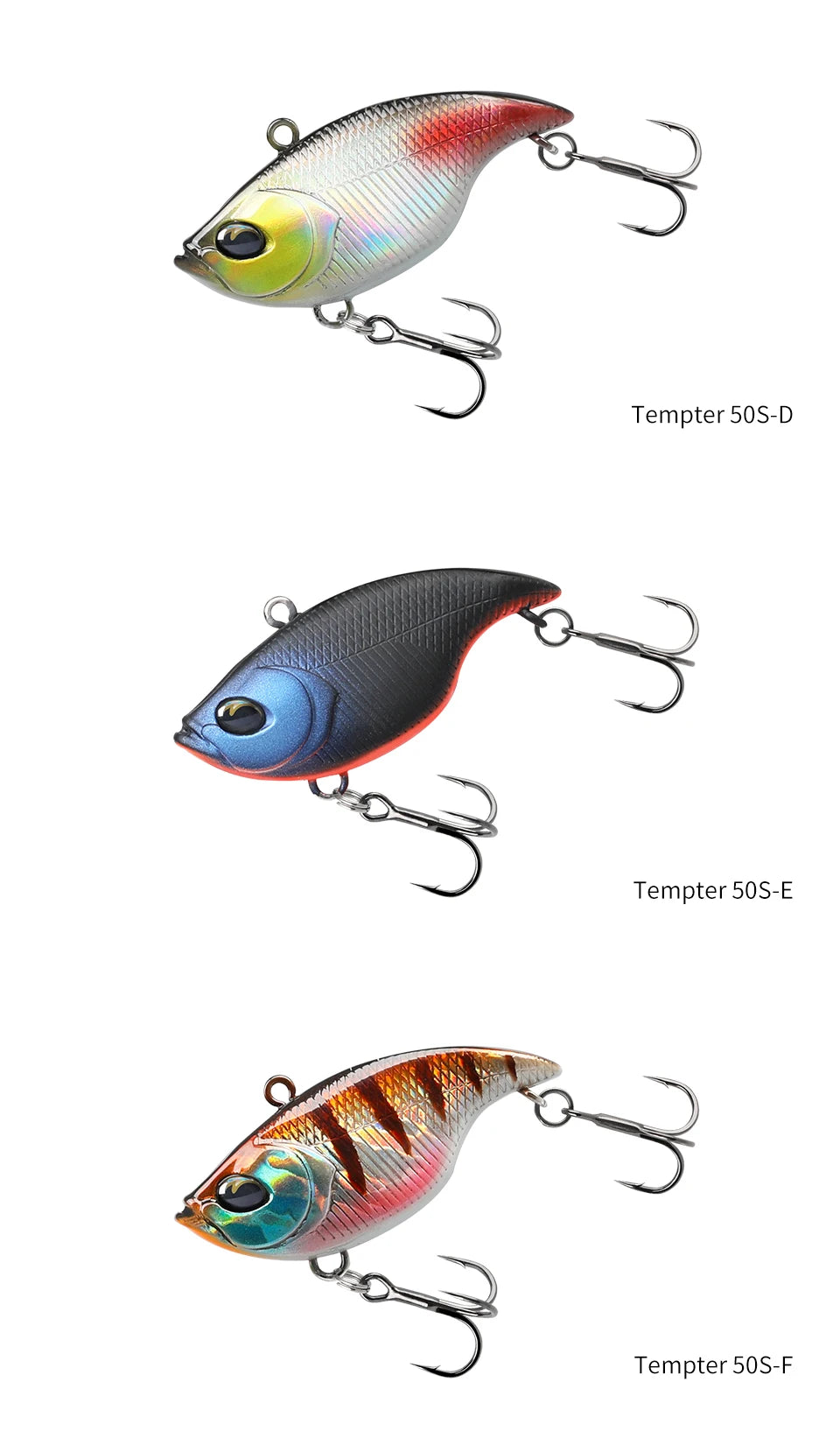 TSURINOYA 50S Vibration TEMPTER 50mm 12.5g Long Casting Sinking Fishing Lure VIB Winter Fishing Lipless Hard Bait For Pike Bass The Clovii's Extravaganza!!!