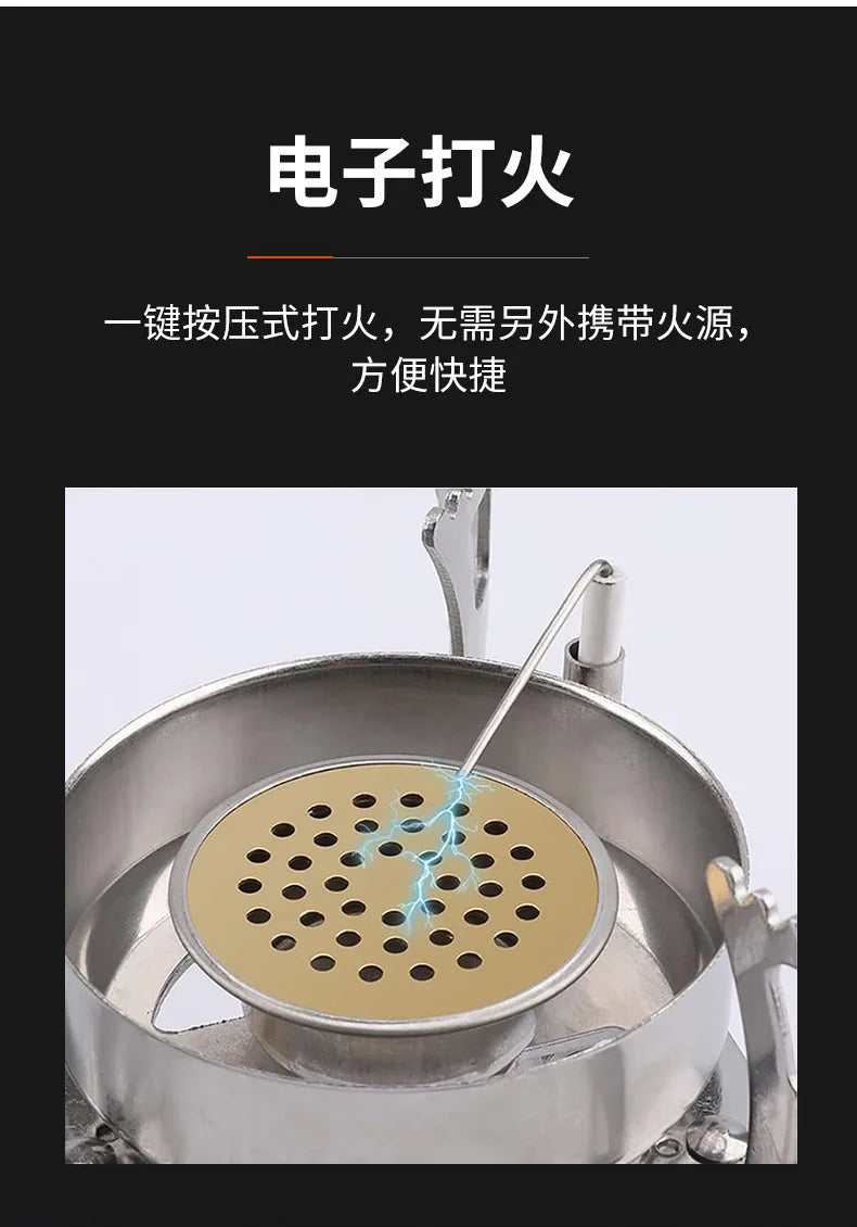 Widesea Camping Tourist Burner 3000W Gas Stove Cookware Portable Furnace Picnic Barbecue Tourism Supplies Outdoor Recreation The Clovii's Extravaganza!!!