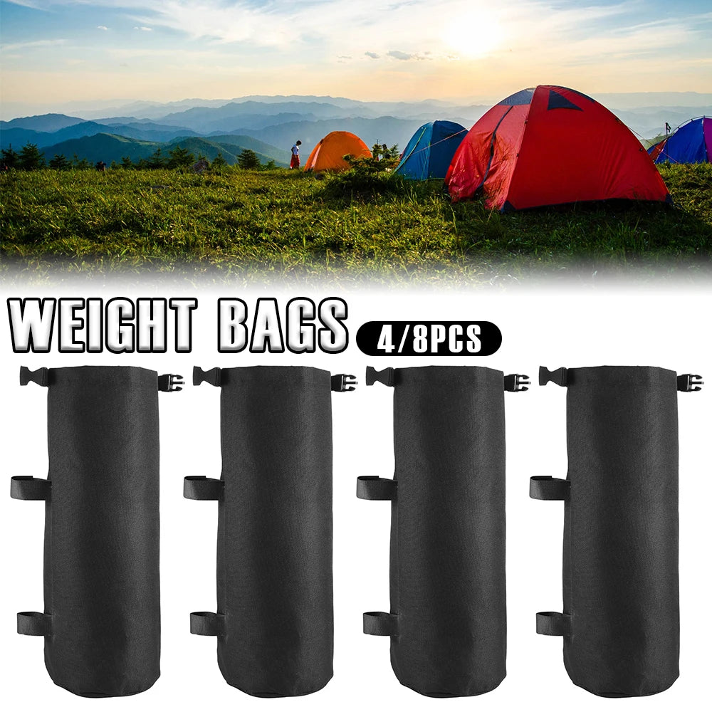 4/8Pcs 40.5x23cm Gazebo Sand Bags 600D Oxford Fabric Weighted Feet Bag Camping Equipment Outdoor Accessories for Tent Umbrella CMBs Fishing and Outdoor Gear