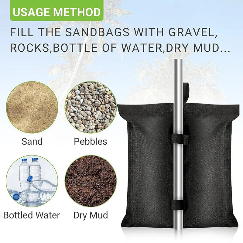 Camping Equipment Outdoor Accessories Garden Gazebo Foot Leg Feet Weights Sand Bag Marquee Waterproof Tent Set Tent Accessories CMBs Fishing and Outdoor Gear