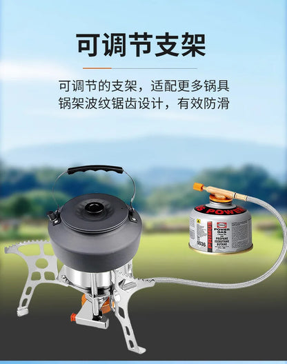 Widesea Camping Tourist Burner 3000W Gas Stove Cookware Portable Furnace Picnic Barbecue Tourism Supplies Outdoor Recreation The Clovii's Extravaganza!!!