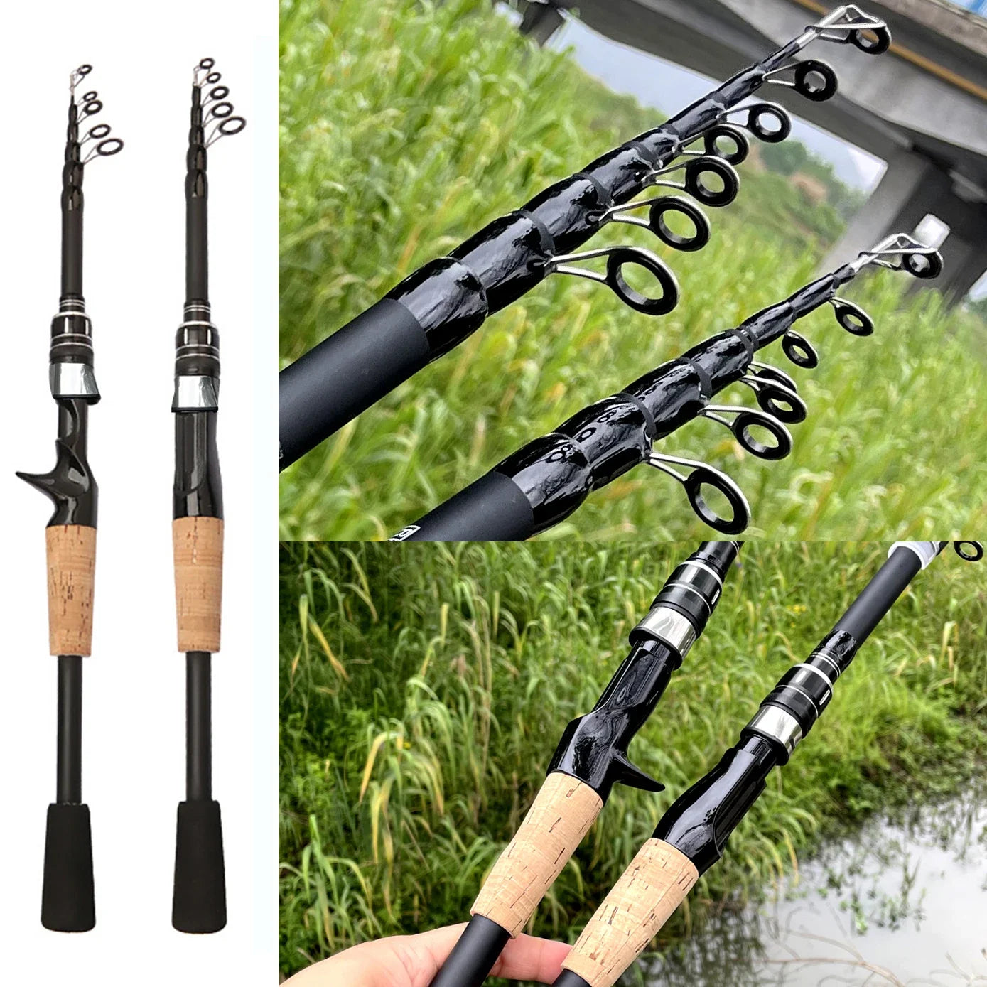 Fishing Rod Combo 1.5-2.4M Lure Fishing Rod and 7.2:1 High Speed Gear RatioMax 8kg Baitcasting Reel Fishing Tackle Pesca The Clovii's Extravaganza!!!