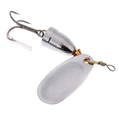 Rotating Spinner Bait with Treble Hook Metal Lure Brass Hard Artificial Spoon Bait Copper Freshwater Creek Trout Fishing Tackle The Clovii's Extravaganza!!!