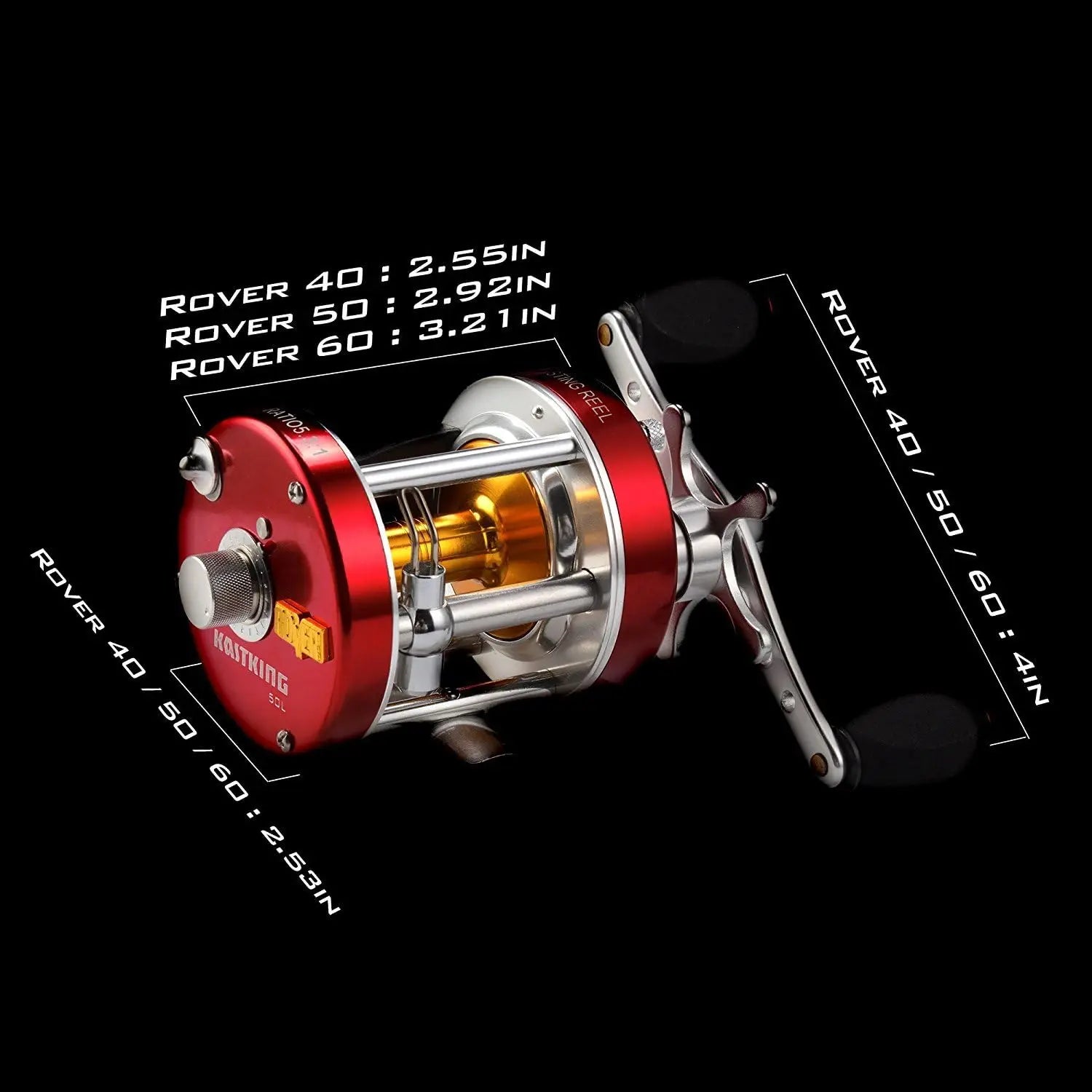 Rover Round Baitcasting Reel, Perfect Conventional Reel for Catfish, Salmon/Steelhead, Striper Bass and Inshore Saltwater Fishin The Clovii's Extravaganza!!!