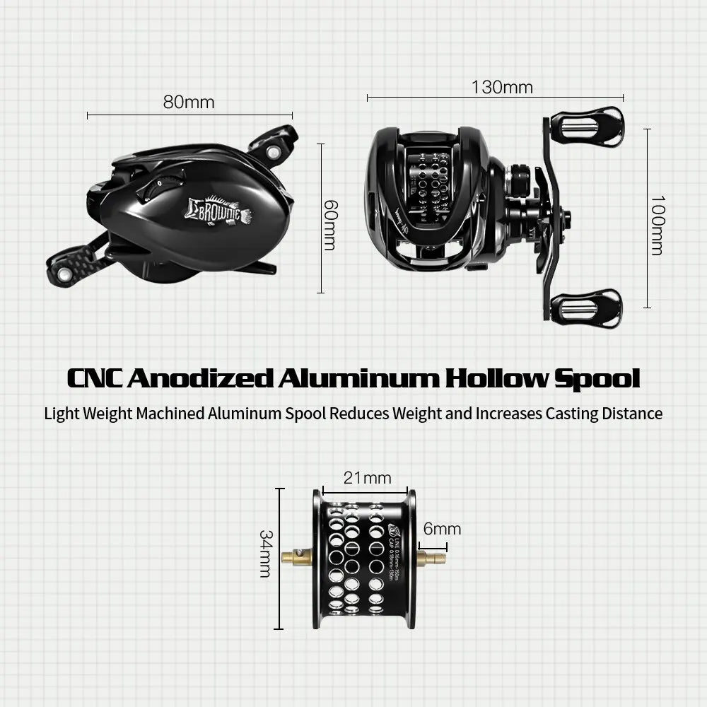 SOLOKING BMC100 Baicasting Reel Betriel BFS Reel 11+1BB 8.1 Gear Ratio 5KG Drag with Clicker Sound Fishing Reel Lille The Clovii's Extravaganza!!!