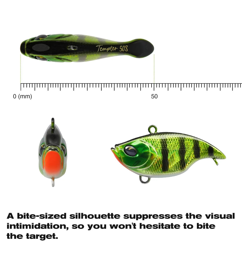 TSURINOYA 50S Vibration TEMPTER 50mm 12.5g Long Casting Sinking Fishing Lure VIB Winter Fishing Lipless Hard Bait For Pike Bass The Clovii's Extravaganza!!!