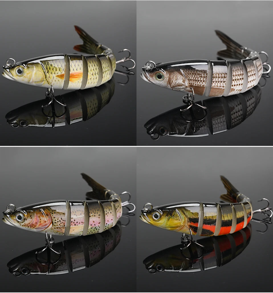 VTAVTA 10/14cm Sinking Wobblers Fishing Lures Jointed Crankbait Swimbait 8 Segment Hard Artificial Bait For Fishing Tackle Lure The Clovii's Extravaganza!!!