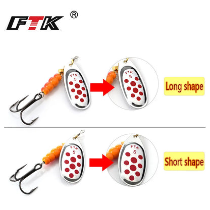 3.9g-15g Metal Spiner Bait Fishing Lure Spinner Fishing Spoon Lure Spinnerbait Hard Artificial Bait Pike Tackle The Clovii's Extravaganza!!!