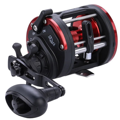 Sougayilang Saltwater Fishing Reels Cast Drum Wheel Trolling Casting Reel Boat Ocean Fishing Reel Round Baitcasting Reel Pesca CMBs Fishing and Outdoor Gear