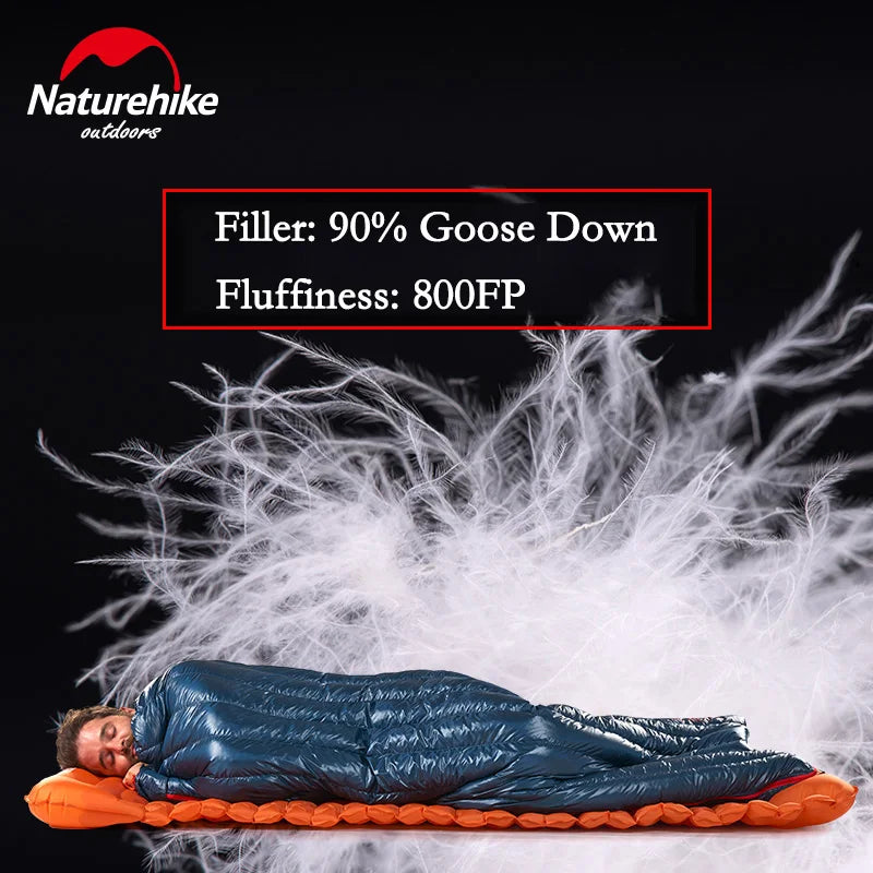 Naturehike Sleeping Bag CW280 Ultralight Goose Down Sleeping Bag CWM400 Winter Waterproof Camping Sleeping Bags Portable Quilt The Clovii's Extravaganza!!!