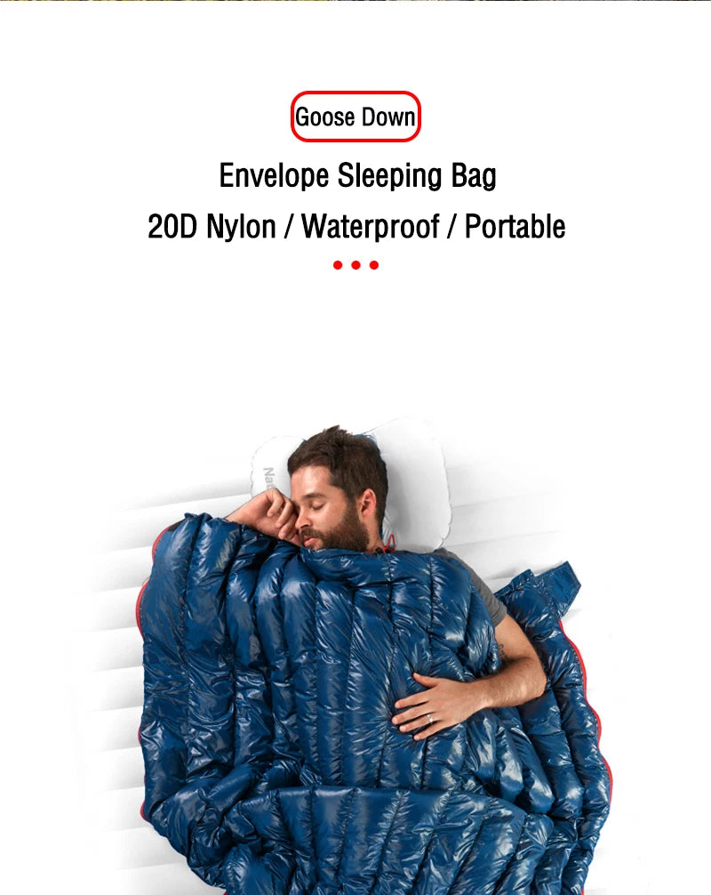 Naturehike Sleeping Bag CW280 Ultralight Goose Down Sleeping Bag CWM400 Winter Waterproof Camping Sleeping Bags Portable Quilt The Clovii's Extravaganza!!!