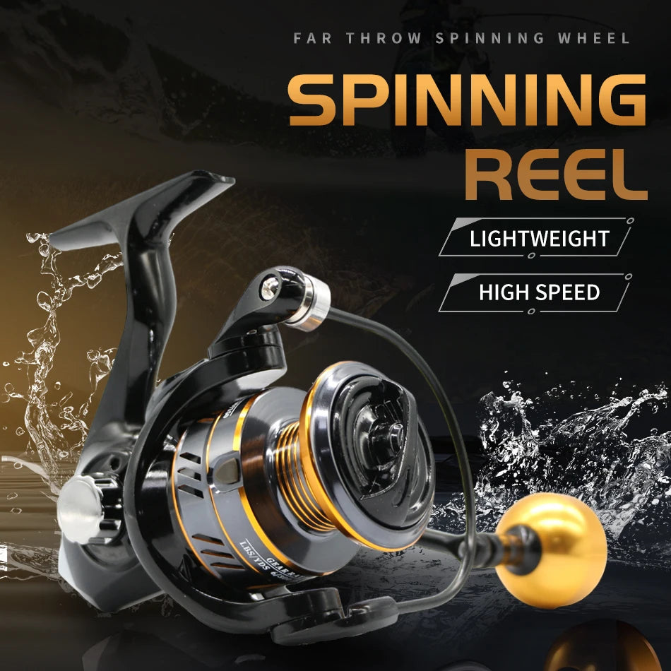 Rooblinos HM Spinning Fishing Reels For Saltwater Freshwater Metal Spool Left/Right Interchangeable Trout Carp Fishing Tackle CMBs Fishing and Outdoor Gear