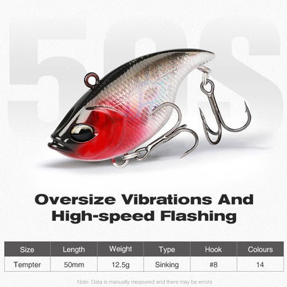 TSURINOYA 50S Vibration TEMPTER 50mm 12.5g Long Casting Sinking Fishing Lure VIB Winter Fishing Lipless Hard Bait For Pike Bass The Clovii's Extravaganza!!!