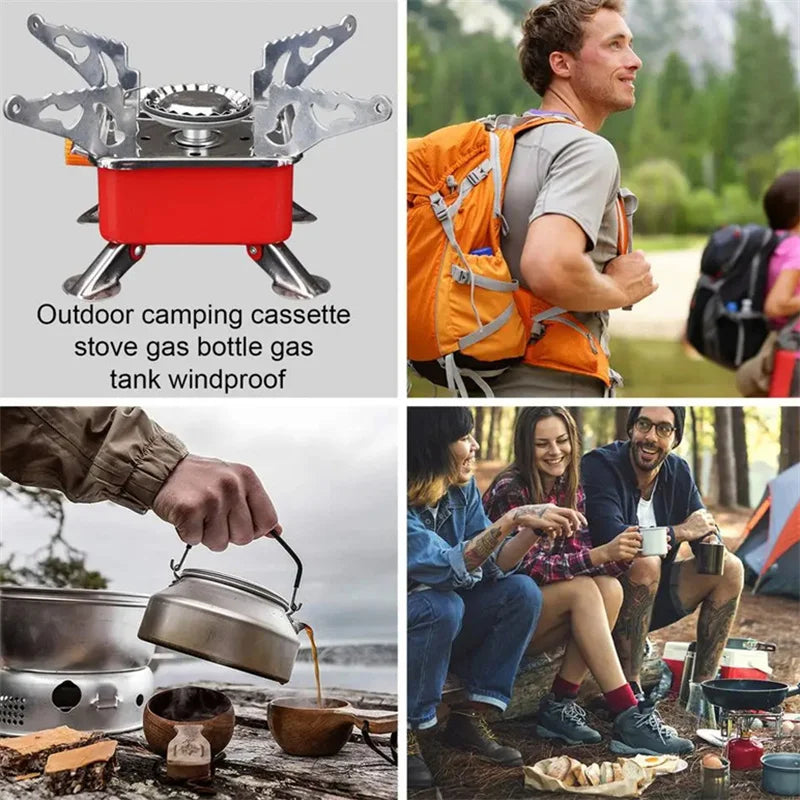 Portable Stove Camping Foldable Windproof Outdoor Gas Tank Stove For Backpacking Camping Hiking Picnic Camping Burner The Clovii's Extravaganza!!!