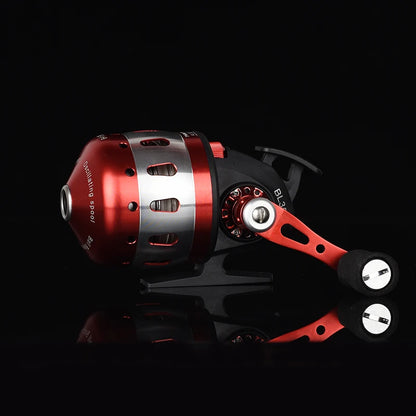 Metal Fishing Boat BL35 Red/blue Shooting Fish Reel Set Speed Ratio 3.6:1 Outdoor Fishing Fish Reel Sling Novice Package The Clovii's Extravaganza!!!