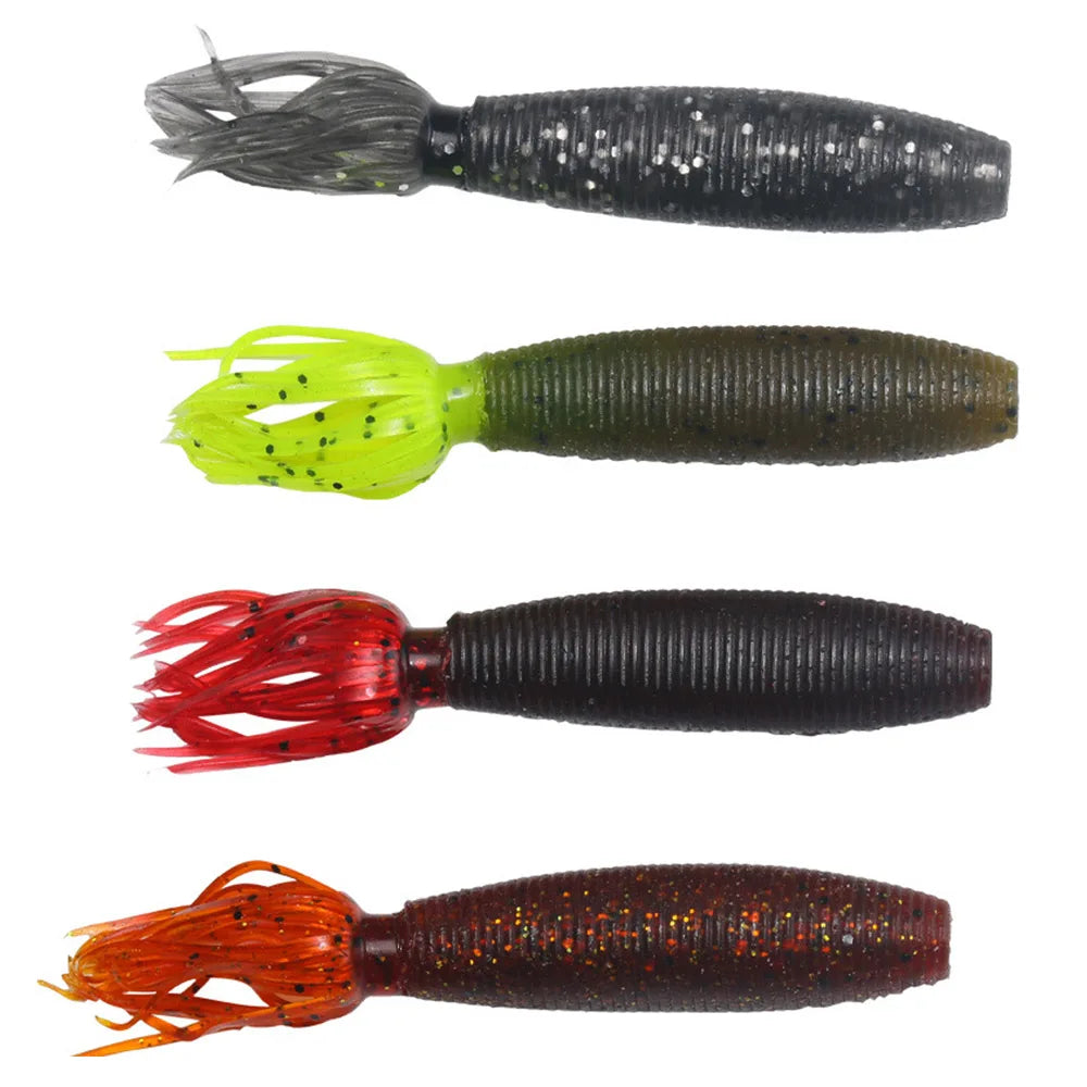 5pcs Soft Fishing Lure 9cm 10g Fat Ika Silicone Swimbait Easy Shiner Shad Worm Artificial Plastic Lures For Bass Perch Pesca Jig The Clovii's Extravaganza!!!