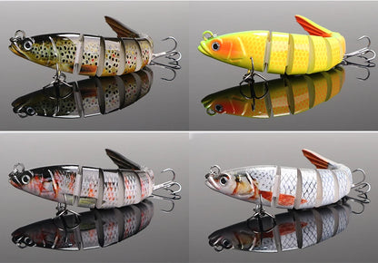 VTAVTA 10/14cm Sinking Wobblers Fishing Lures Jointed Crankbait Swimbait 8 Segment Hard Artificial Bait For Fishing Tackle Lure The Clovii's Extravaganza!!!