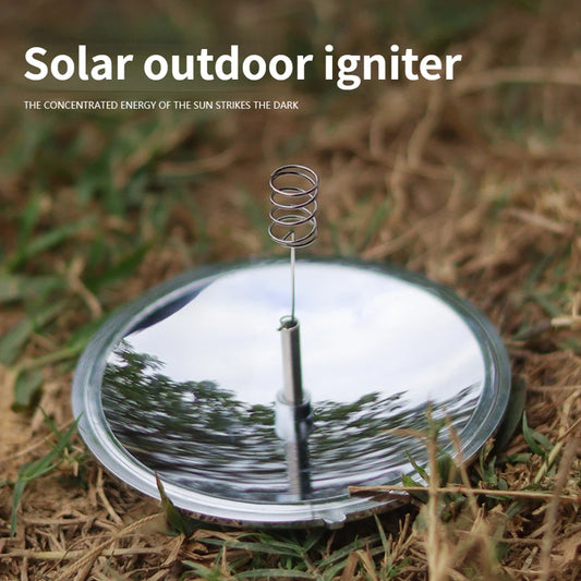 Solar Igniter Outdoor Mountaineering Camping Wilderness Survival Portable Solar Cooker No Fire Smoke Lighter Camping Equipment CMBs Fishing and Outdoor Gear