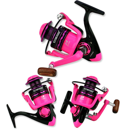 5/6/7sections Telescopic Fishing Rod and Reel Set Spinning Fishing Rods 5.2:1 Gear Ratio Fishing Reels Kit 1.5M 1.8M 2.1M 2.4M CMBs Fishing and Outdoor Gear