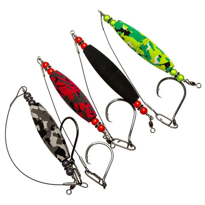 4PCS Catfish Float Rigs with Hook Fishing Bobbers High Buoyancy Catfishing Floats Catfish Rattling Line Float Fishing Tackles The Clovii's Extravaganza!!!