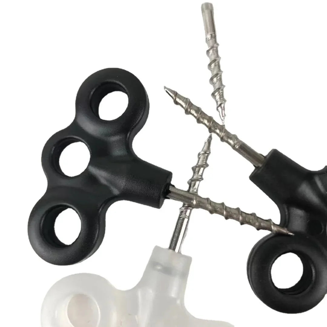 1pcs Screw Spike Hook Rope Buckle Hiking Camping Ground Pin Tent Nail Luminous Pegs Travel Outdoor Equipment Accessories CMBs Fishing and Outdoor Gear
