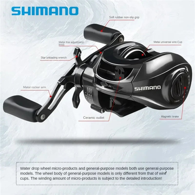 Original Shimano Baitcasting Fishing Reels Gear Ratio 7.2:1 Max Drag 15kg Baitcast Reel Fishing Metal Light Spool CMBs Fishing and Outdoor Gear