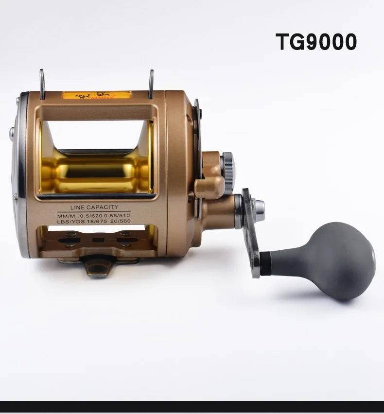 New TG-9000 trolling reel 8BB deep sea boat reel 24KGS fishing force speed ratio 3.4:1 drum reel The Clovii's Extravaganza!!!