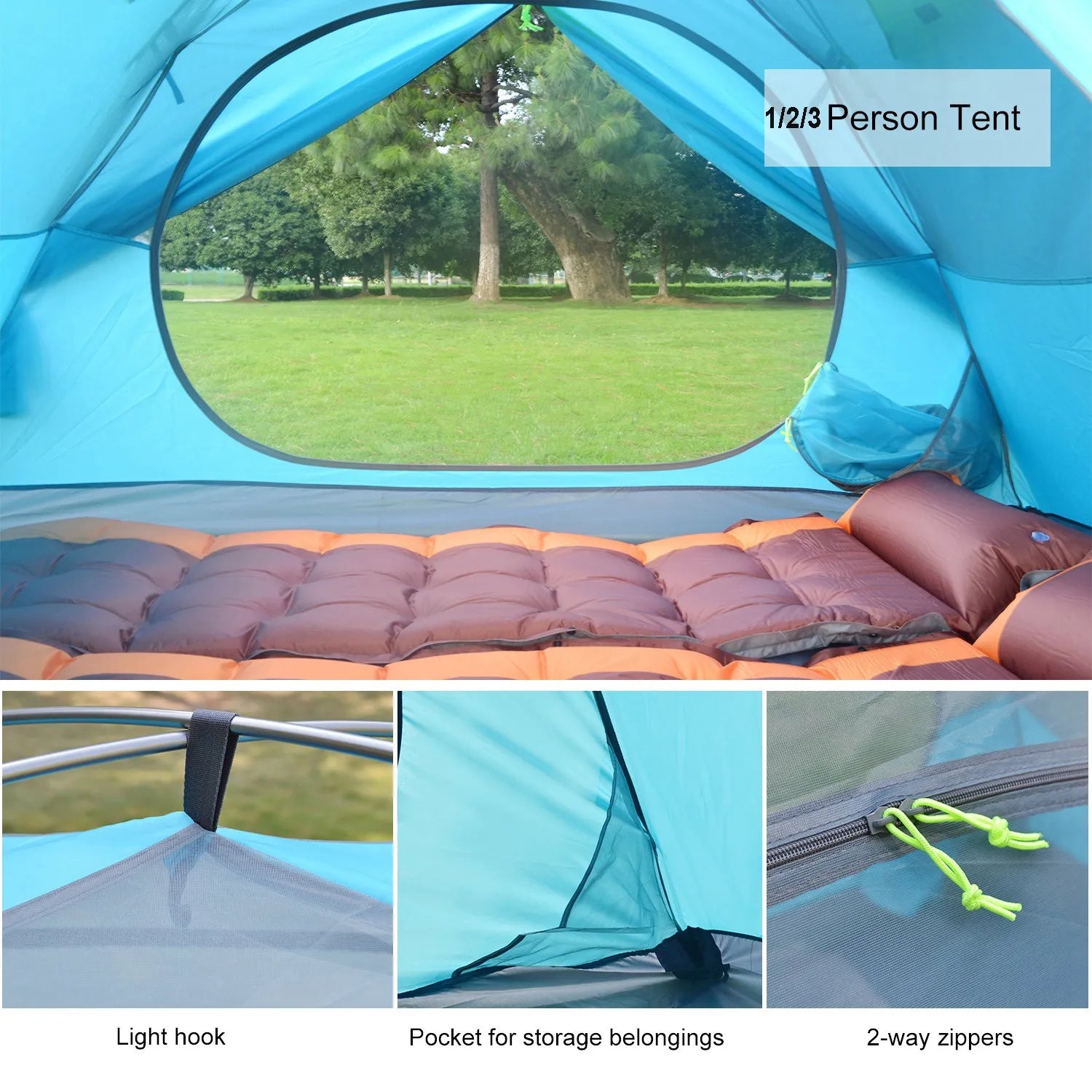 Desert Fox Camping Tents 1/2/3 Person Outdoor Lightweight Backpacking Tent Waterproof 3 Season Tent for Family Hiking Travelling The Clovii's Extravaganza!!!