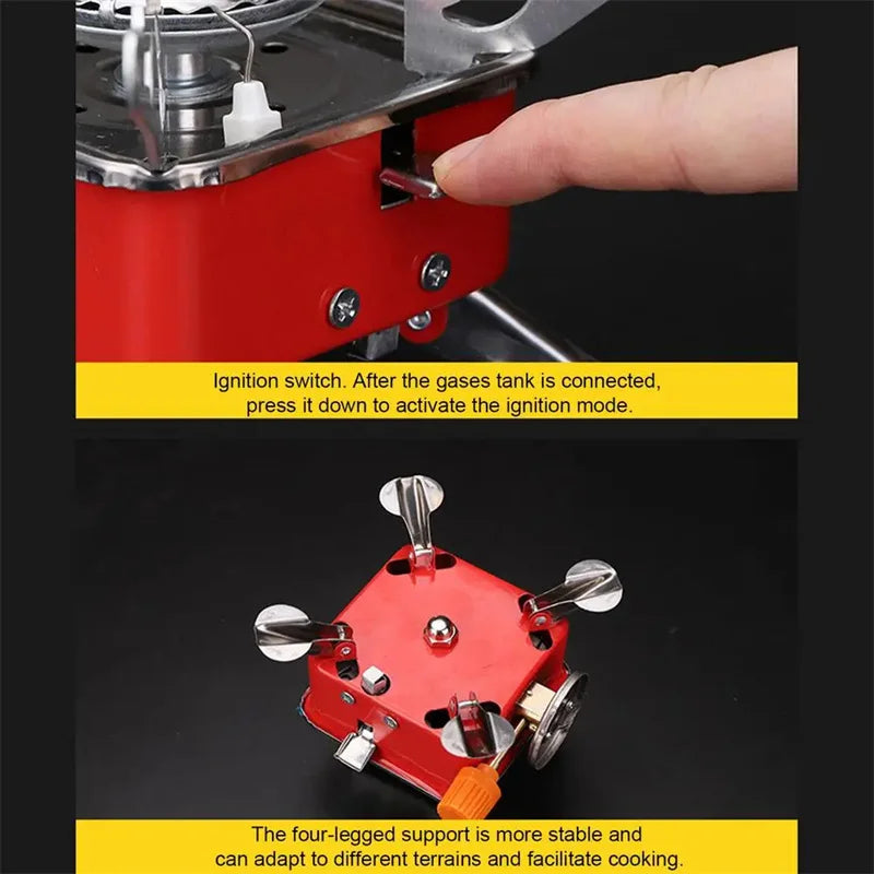 Portable Stove Camping Foldable Windproof Outdoor Gas Tank Stove For Backpacking Camping Hiking Picnic Camping Burner The Clovii's Extravaganza!!!