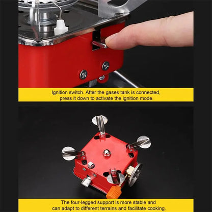 Portable Stove Camping Foldable Windproof Outdoor Gas Tank Stove For Backpacking Camping Hiking Picnic Camping Burner The Clovii's Extravaganza!!!