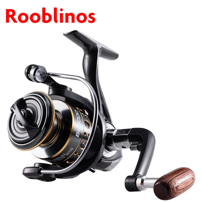 Rooblinos BK Spinning Fishing Reels For Saltwater Freshwater Metal Spool Left/Right Interchangeable Trout Carp Fishing Tackle CMBs Fishing and Outdoor Gear