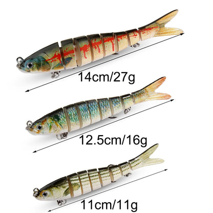 Swimbait 11g 16g 27g Multi Joint Lure Slow Sinking Bionic Fish Swimming Pesca Bass Treble Hook Carp Fishing Tackle Hard Bait The Clovii's Extravaganza!!!