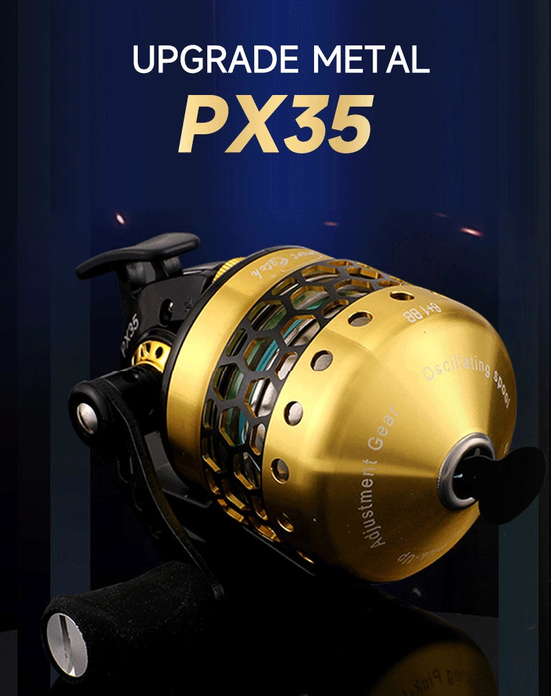 PX35 Aluminum Alloy Fish Reel 6+1 Bearing Left and Right Hand General Closed Fishing Boat Special Artifact for Fish Shooting The Clovii's Extravaganza!!!