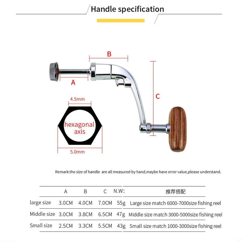 Universal Metal  Handle  Fishing  Reels Crank Rock Arm Fishing Reel Spinning Grip Metal Folding Knob Fishing Tackle Accessories CMBs Fishing and Outdoor Gear