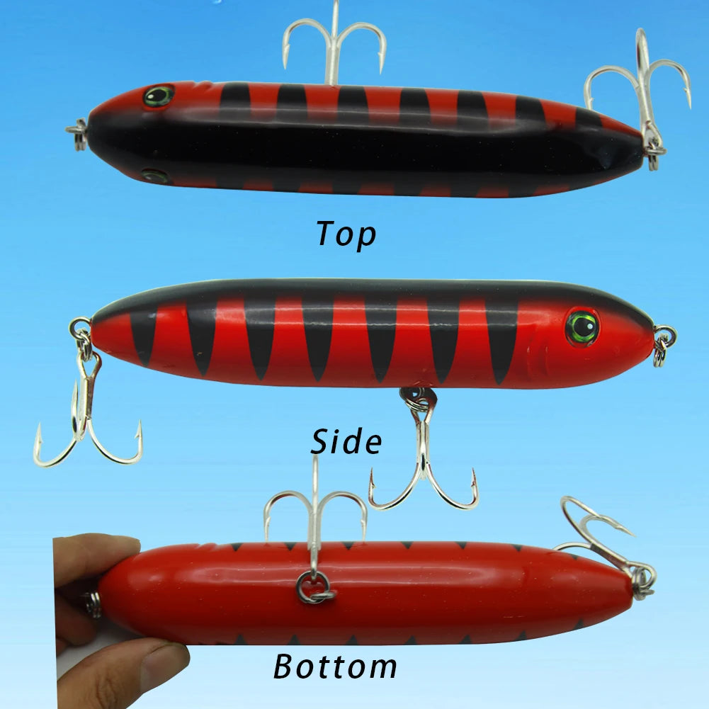 7in Big Catfish Rattle Float Durable Plastic Topwater Sound Noisy Pencil Lure for Catfishing The Clovii's Extravaganza!!!