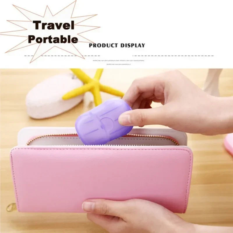 Mini Disposable Paper Soap Travel Portable Outdoor Camping Hand Washing Bath Cleaning Travel Supplies camping equipment CMBs Fishing and Outdoor Gear