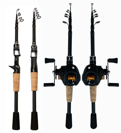 Fishing Rod Combo 1.5-2.4M Lure Fishing Rod and 7.2:1 High Speed Gear RatioMax 8kg Baitcasting Reel Fishing Tackle Pesca The Clovii's Extravaganza!!!