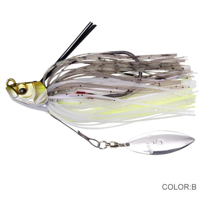 13.5G Spinner Bait Bass Jig Chatter Bait Fishing Lure Chatterbait Fishing Kit Wobblers for Bass Fishing Tackle Fishing Spoon The Clovii's Extravaganza!!!