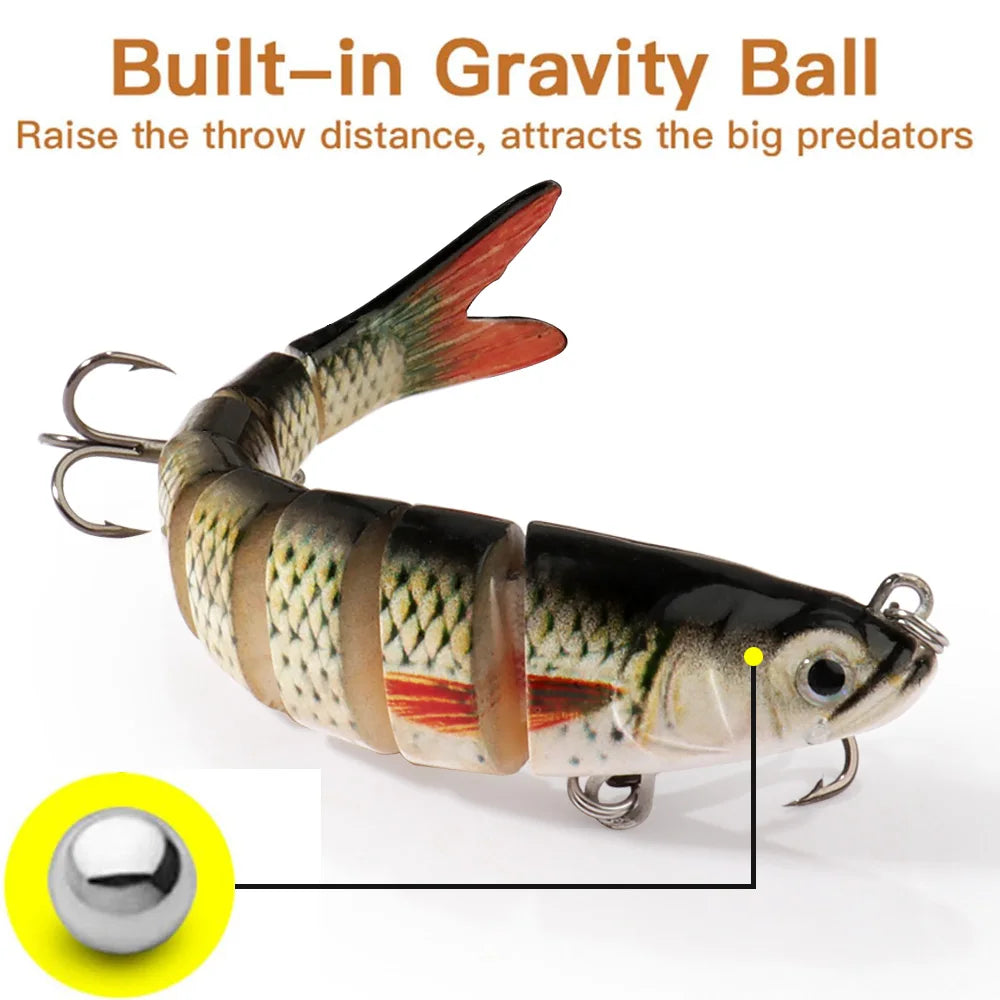 Swimbait 11g 16g 27g Multi Joint Lure Slow Sinking Bionic Fish Swimming Pesca Bass Treble Hook Carp Fishing Tackle Hard Bait The Clovii's Extravaganza!!!