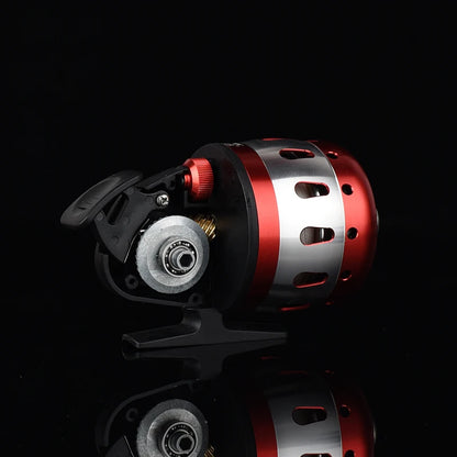 Metal Fishing Boat BL35 Red/blue Shooting Fish Reel Set Speed Ratio 3.6:1 Outdoor Fishing Fish Reel Sling Novice Package The Clovii's Extravaganza!!!