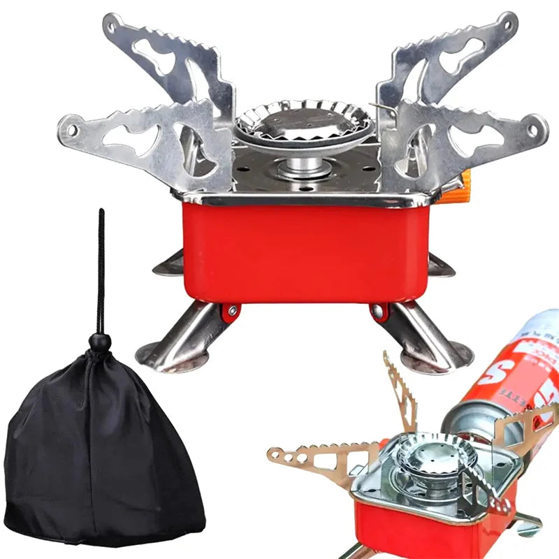 Portable Stove Camping Foldable Windproof Outdoor Gas Tank Stove For Backpacking Camping Hiking Picnic Camping Burner The Clovii's Extravaganza!!!